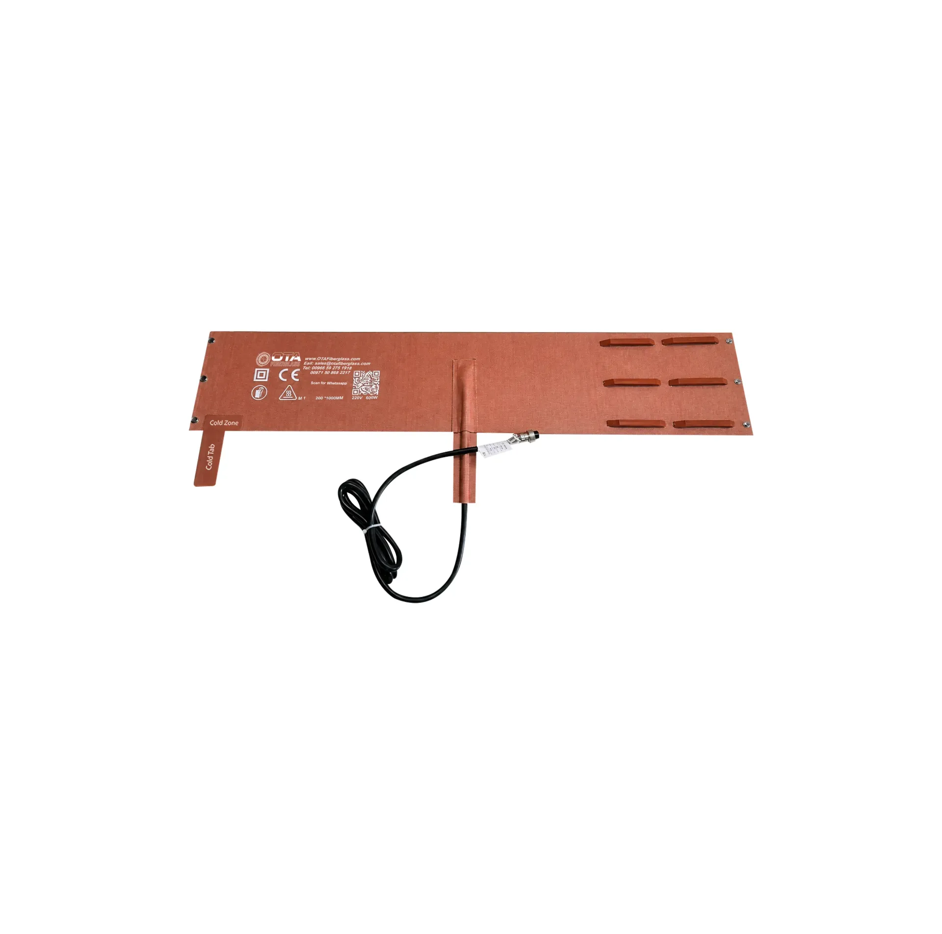 بطانية تسخين أنابيب الألياف الزجاجية OTA M1 6-8” (150-200mm) 220V