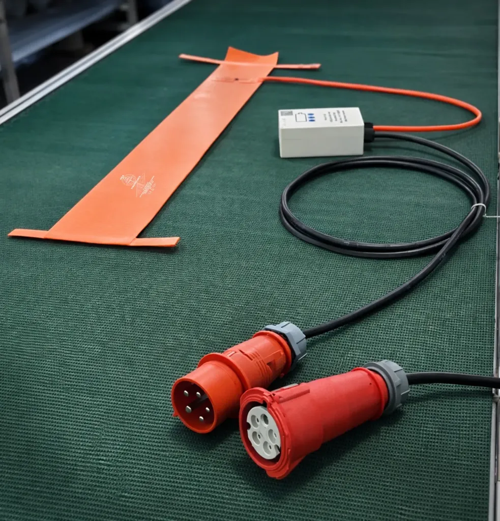 OTA Fiberglass Matrix Heating Blanket 350x500 with Inbuilt Temperature Controller 220V