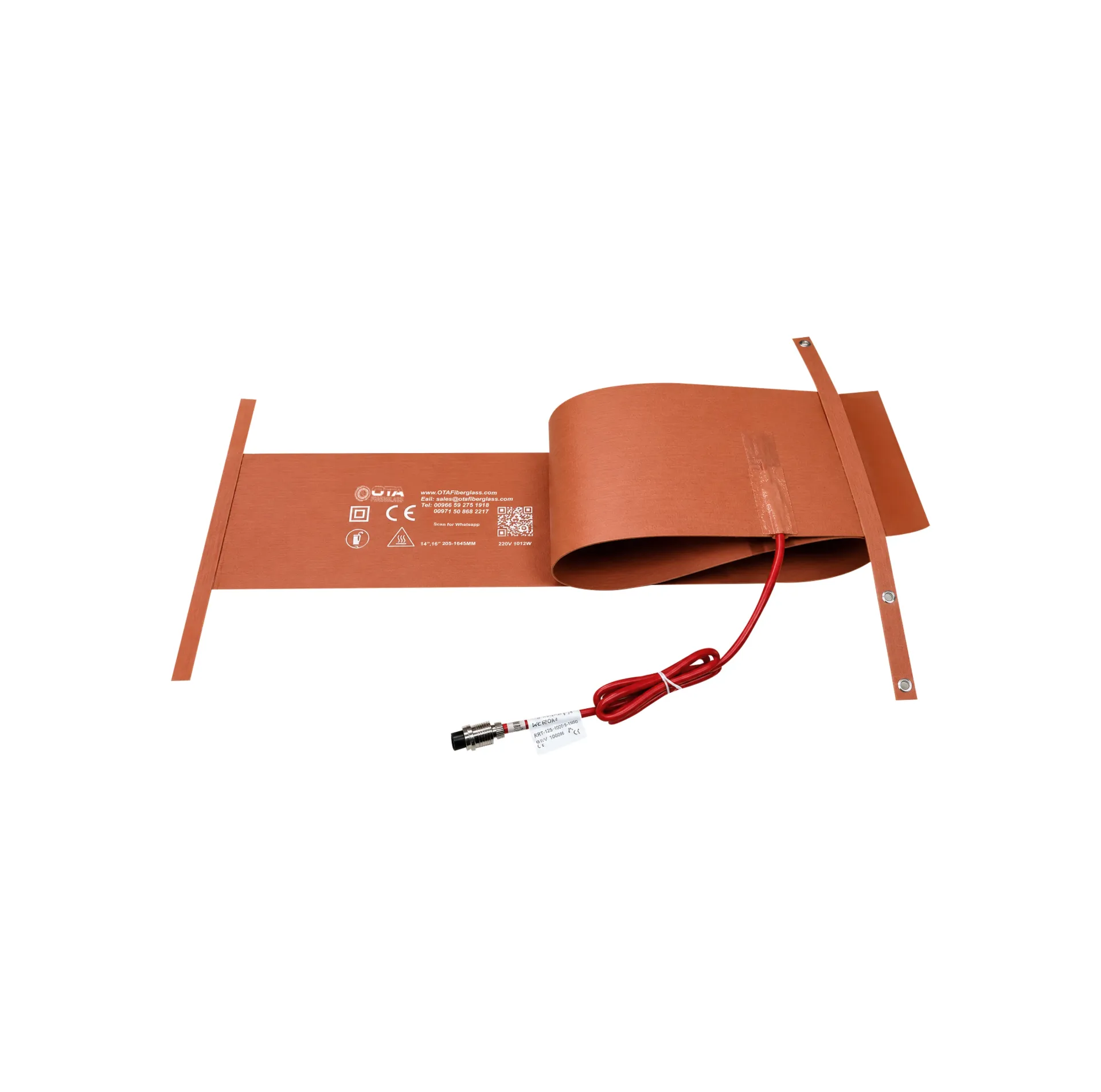 OTA Fiberglass بطانية تسخين أنابيب الألياف الزجاجية 18" (450mm)