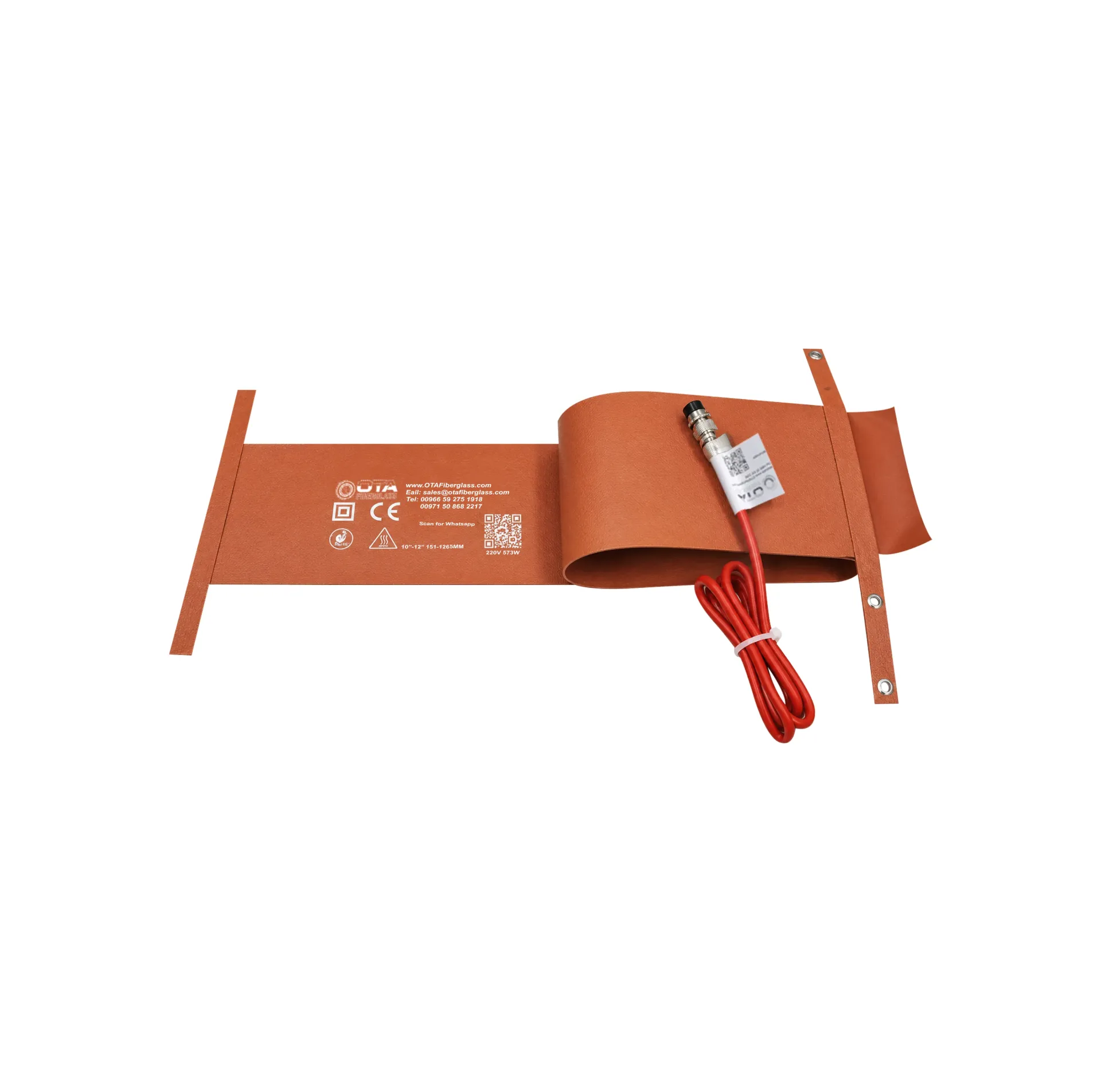 بطانية تسخين أنابيب الألياف الزجاجية OTA 10-12" (250mm-300mm)
