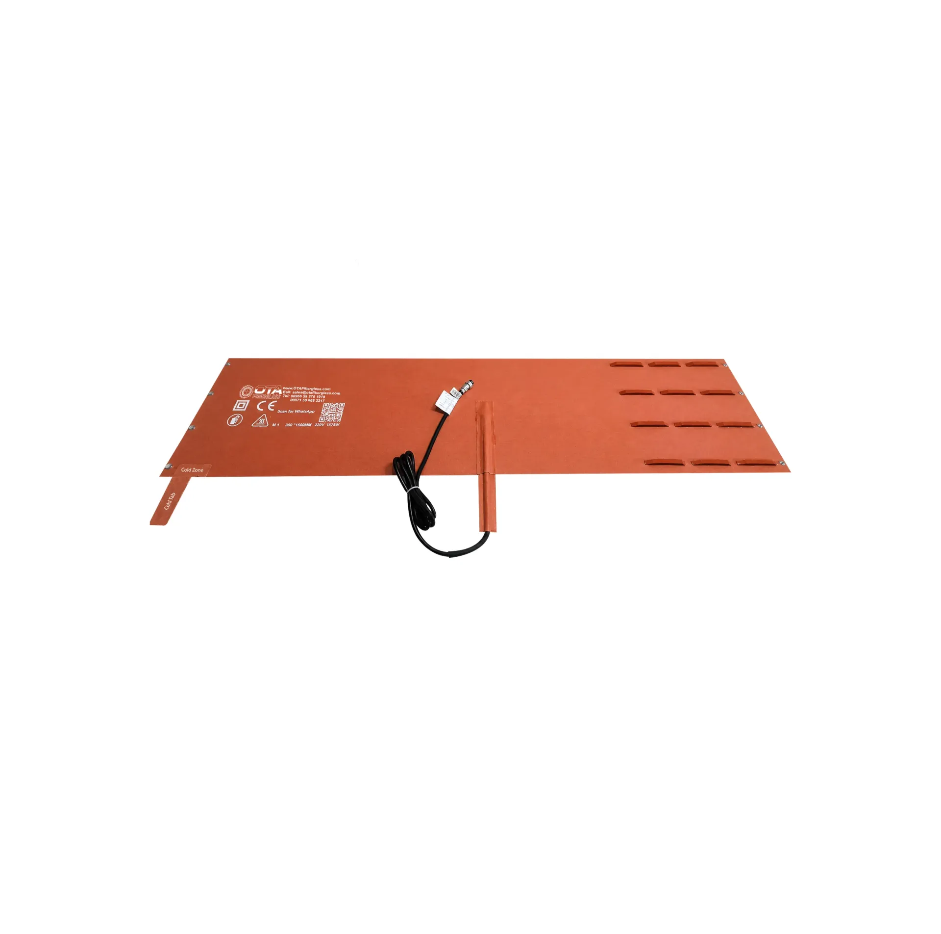 OTA Fiberglass Matrix Heating Blanket 350x1500mm