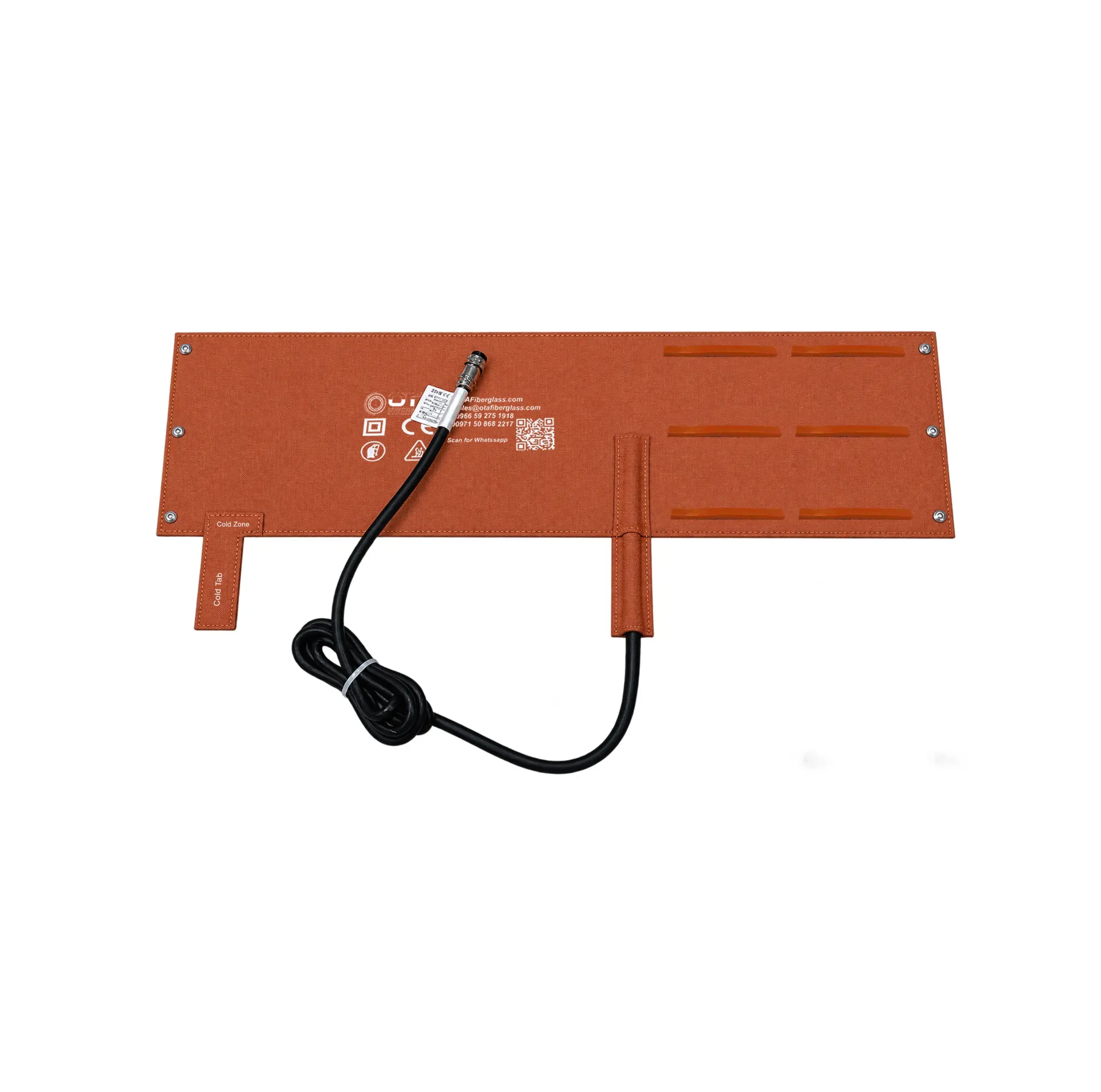 OTA Fiberglass Matrix Heating Blanket 250x500mm